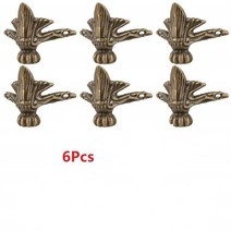 홈 장식 다리 나무 상자 발 등나무 조각 코너 보호대 삼각형 골동품 미끄럼 방지, [01] 6pcs