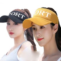 엘마운틴 SPORT 여성용 썬캡 여름 자외선차단 아웃도어 골프 등산 운동 모자 2개