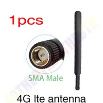 공유기 안테나Eoth4G lte 안테나 5dbi SMA 수 커넥터 플러그 화웨이 라우터 외부 리피터 무선 모뎀 1 2 개, 02 1pcs black