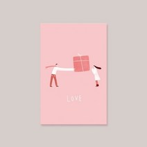 기타 바보사랑[캘리엠]캘리그라피 크리스마스카드 LOVE