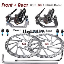 자전거부품NUTT MTB 자전거 합금 기계 디스크 브레이크 양측 160 180 MM 캘리퍼스 로터 세트 BMX 스쿠터 전
