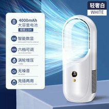 날개없는 선풍기 저소음 서큘레이터 안전한 소형 윙리스 무풍, 1화이트잎없는빛소리6단강풍력SF