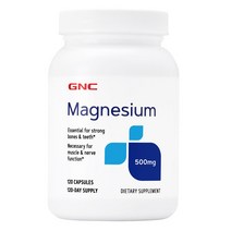 GNC 마그네슘 500mg 120정 (총1개), 1병