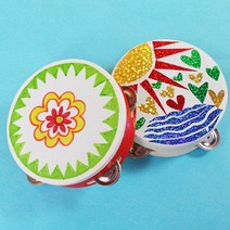 만들기공예 양가죽 탬버린, 단품