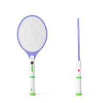 스치면 박멸 촘촘한 그물망 라이트 스박 전기 모기채, (색상랜덤)SWH005 모기채