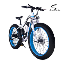 22년 신형출시 750w 2X2 monster E-26 전기팻바이크, 화이트_스카이블루