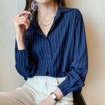 봄 코디 날씬해 보이는 스트라이프 상의 프로 이너 셔츠