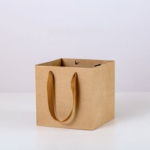 5PCS 멀티 컬러 스퀘어 선물 종이 가방 꽃 가게 화분 꽃 토트 백 테이크 아웃 음식 킹 케이크 캔디 포장 도매, 크래프트
