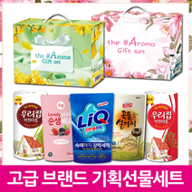[생활4P 선물세트] [사업성공 응원특가] 실속구성+홍보스티커무료+급 꽃무늬 라코팅박스, [주방그린4P]곡물2팩 키친2개