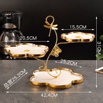 푸드 북유럽 유니크 엔틱 홈파티 진열대 쿠키선반 바스켓 카페인테리어 디저트케이스 마카롱선반 진열장 베이커리 빵쇼케이스, 나비 화이트 3단 typeB
