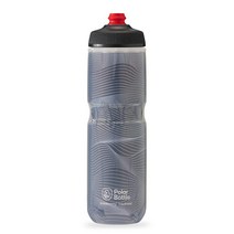 우물 Polar Bottle 분리형 절연 자전거 물병 - BPA 프리 사이클링 및 스포츠 짜기 병(저지 니트 목탄 24온스), 24 Oz, Charcoal Jersey Knit, Charcoal Jersey Knit