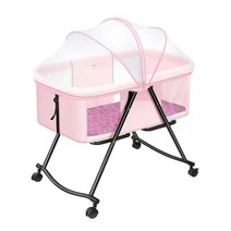 아기 침대 신생아 요람 범퍼침대 매트리스 이동식 접이식, 24