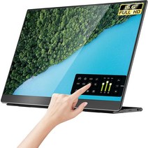 EHOMEWEI 15.6" 1080P Portable Monitor Touchscreen FHD USB C Mini HDMI Second External Screen La, 한개옵션0