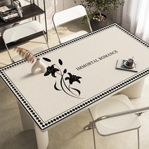 가죽 식탁매트 식탁 테이블 책상 보호필름 유리대용 가죽 방수 식탁매트, 80x135cm, G