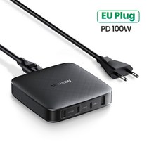 UGREEN-고속 충전기 100W USB C 타입 PD 아이폰 13 12 맥북 노트북 스마트폰 전용 4.0 3.0 휴대폰