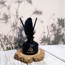 블랙 페더 디퓨저 100ml 고급인테리어 블랙 보틀 실내방향제 차량용 머리안아픈 뷰티풀제이제이 정정아마켓, 블랙쇼핑백+1000, 200ml27000원, 19-JJ라벤더