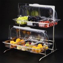 실온쇼케이스 카페 제과 런치 반찬 쇼케이스, 1/3 멜라민 하이 2CM + 선반 + 플립