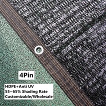 가제보 캐노피천막 48 12 핀 블랙 HDPE 자외선 차단 그물 전망대 쉼터 야외 퍼걸라 캐노피 커버 농업 온실, 01 4Pin anti-aging_15 2x10m