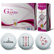 더간다 여성골프공 선물 12구 고반발 비거리 3피스 홀인원 골프공인쇄 각인 선물 골프볼