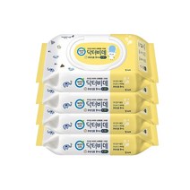 깨끗한나라 닥터비데 키즈 화장실용 물티슈 캡형 46매x4개