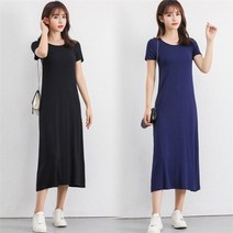 셀러허브 패션 [오노마] ONM 여름여행 캐주얼 데이트 외출코디 반팔 면 롱원피스