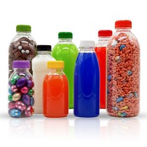 플라스틱 우유 페트병 300ml, 우유 300ML 노랑