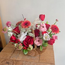 사상꽃배달 부산꽃집 레드꽃바구니 부모님선물 새해인사, 금정구/사하구/서구/북구