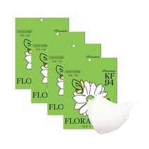 플로라 중형 100매(5매입 포장) / 키리아슬림황사방역마스크(KF94)(중형), 아이보리, 20개, 5매입