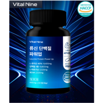 류신 타블렛 효능 BCAA 프리미엄 단백질 초고함량 아르기닌 활력 근육 관절 600, 1통, 60정