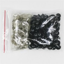 믹스 컬러 플라스틱 눈 아미구미 인형 장식 액세서리 8mm/10mm 100 개 Diy 키트 공예 테디 베어 안구, 01 black_02 10mm 100pcs