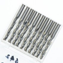 파쇄기 분쇄기 목재 톱밥 6mm * 42mm CNC 기계 솔리드 카바이드 텅스텐 엔드 밀 목공 커터 2 플루트 나선, 한개옵션0