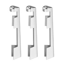 3x 스누커 당구 큐 팁 클램프 팁 교체를위한 실용적인 패스너, 알루미늄 합금, 은빛