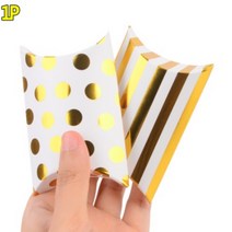 금장 스트라이프 땡땡이 미니 선물 상자 반달 포장 오목 베개 박스 헤어 악세사리 귀걸이 간식 천연 비누 수제 답례품 머리핀 매장 용품, 제품선택