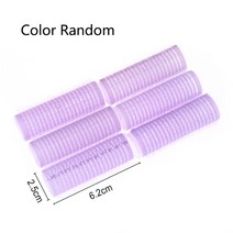 셀프파마 하는법 집에서 파마 세트 구르뽕 구르프 블랙 대형 셀프 그립 프로 미용 멀티, 4pc-2.5cm