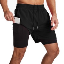 [모어댄베이직]투인원 2in 1 쇼츠 헬스복 스포츠 반바지 레깅스 M~3XL