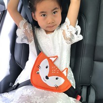 카르쉐 어린이 안전벨트 가드 커버 클립 캐릭터 인형 어깨보호 목쓸림방지, 6. 에어메쉬 여우