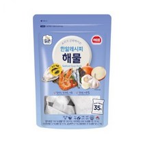 해표 한알레시피 해물 80g 동전 코인 고체 육수 국내산재료, 2개
