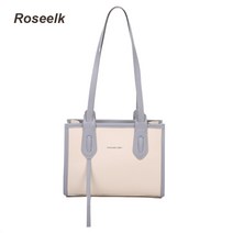 Roseelk 여름 숄더백 미니 스쿼어 쇼퍼백