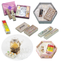 수채화 명절선물세트 꽃피는녹차 선물세트 꽃차 녹차, 1세트, 1호(녹차20EA+티포트+찻잔2인)