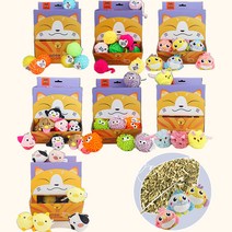 FOFOS 고양이 볼 박스 / 캣닙 포함/ 방울소리, 뭉실뭉실 털짹짹이(DCF18322), 1BOX