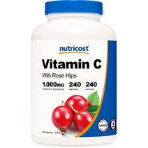뉴트리코스트 비타민 C 로즈힙 1025mg 캡슐, 240캡슐, 1병