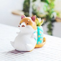 ROOGO 루고 화분 애견 화분 학교가자 코기