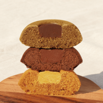 [참새방앗간] 글루텐프리 식사대용 건강간식 먹기편한 비건빵 뚱그라니 3가지맛, 숲속초코 뚱그라니5개