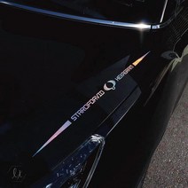 가오 쌍용 라인 로고 티볼리 렉스턴 코란도 엠블럼 튜닝 실외 데칼 스티커, 레드, 1개