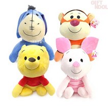 기프트앤돌 대형 디즈니 베스트 프렌즈 곰돌이푸 피글렛 이요르 티거 싯팅 봉제인형 40cm