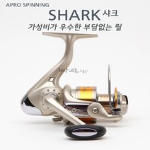 아프로스포츠 [APRO] 샤크1000~6000번 강력한5볼 원터치핸들 스피닝릴, 6000번, APRO SHARK 상품선택