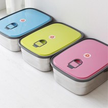 스텐 반찬통 밀폐용기 김치, 그린