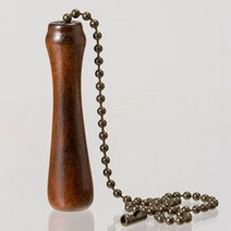 나무 기둥 호두 펜던트 11 인치 골동품 조명 팬 황동 당겨 체인 천장 팬 환기 도구, 어두운 나무 색상