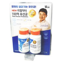 리얼닥터 NEW 100억 유산균 프로바이오틱스 400mgx30캡슐x2개입 60일분