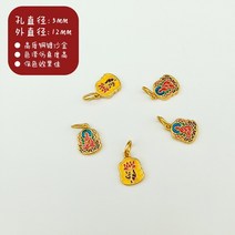 펜던트 끈팔찌 부품 고질 두꺼운 구리 진짜 금을 도금함 사금 액세서리 드롭 구멍 구슬 야 번잡함 노끈을 3893018654, D553 보살 연꽃 1톨 의 값